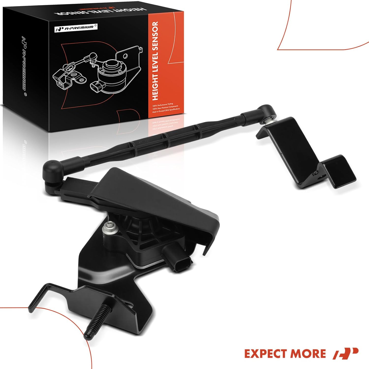 A-Premium Ride Height Level Sensor Compatible with Ford F-250 F-350 Super Duty 2023, Front Passenger Side