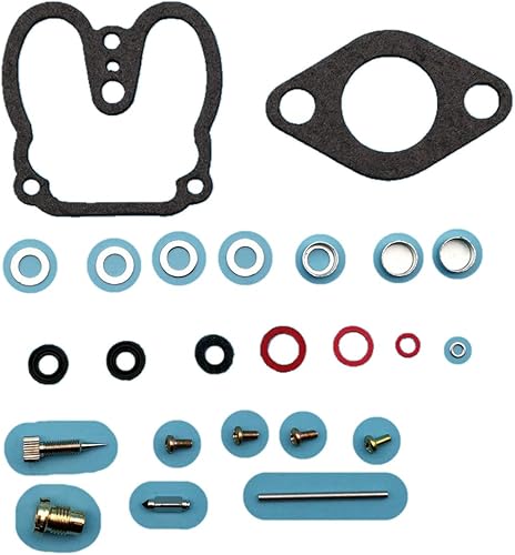 Tuzliufi Kit de reparación de carburador de carbohidratos compatible con Wisconsin K2119 LQ37 V460D VH4D V465D W4-1770 Motor L57-1 L77-B L77-C