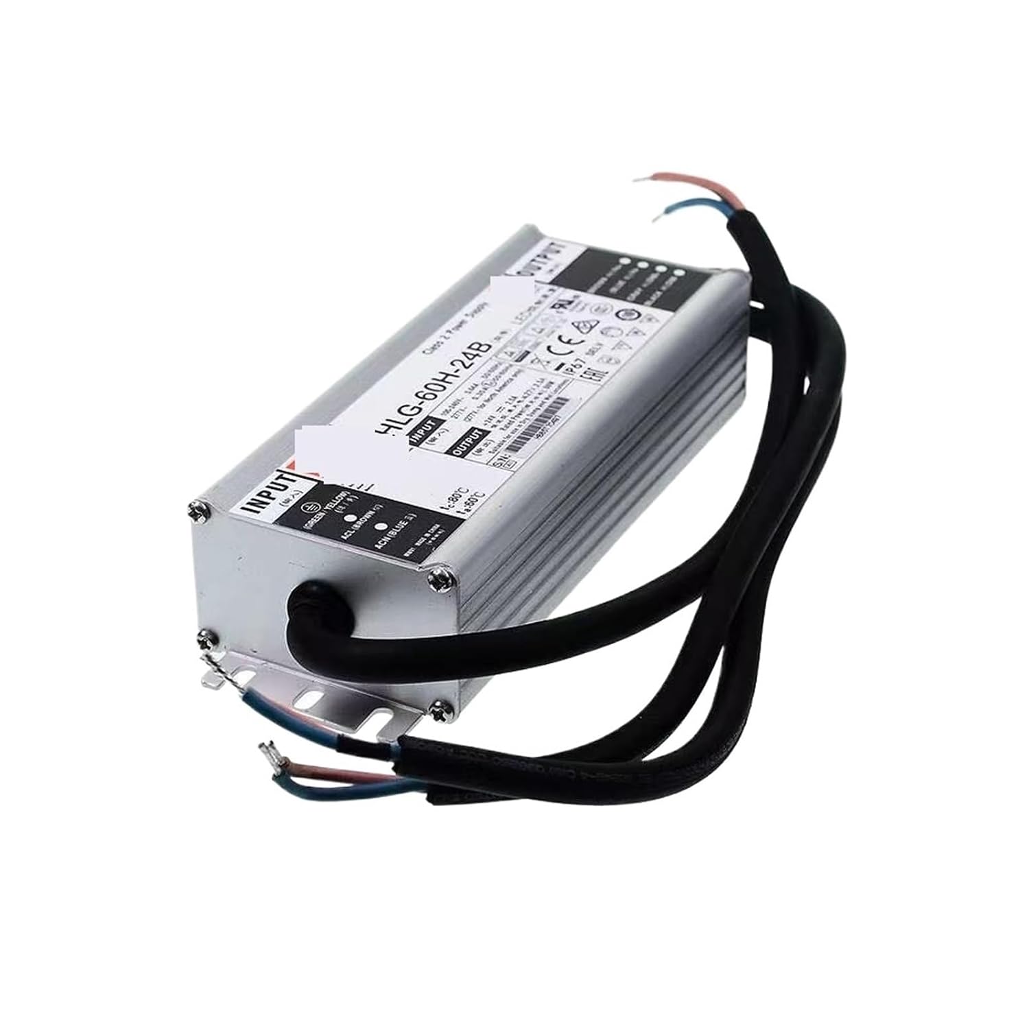 1pcs HLG-60H-42B 42V1.45A Constant Voltage Constant Current dimming LED Lighting Driver Waterproof PFC