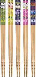 Kit Jogo de Hashi de Madeira (Palitinho Japonês) - Variados Japão - 5 pares