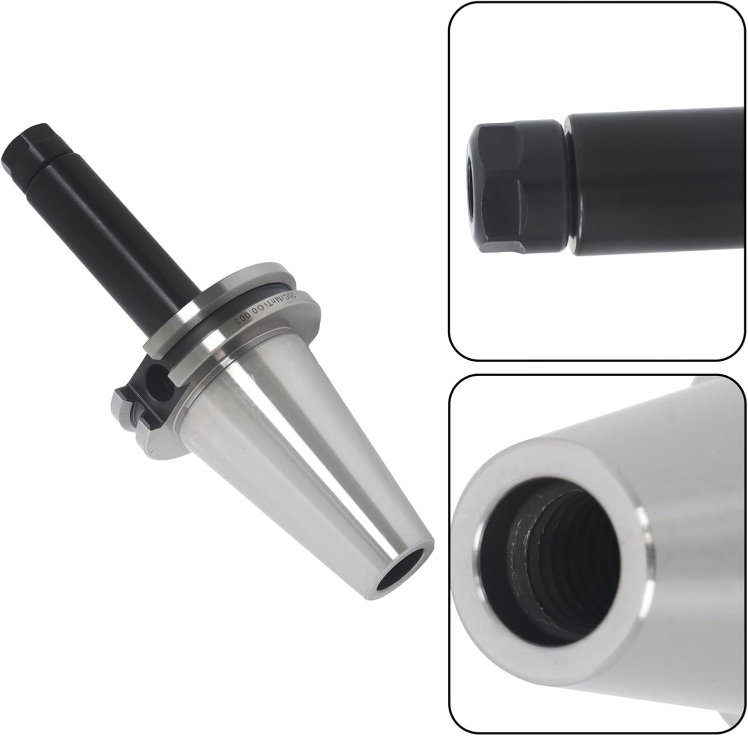 4pc CAT40 ER11 4" Collet Chuck Tool Holder Balanced G2.5 20000RPM for CNC Chucks or Brackets of Drilling Machines, Milling Machines