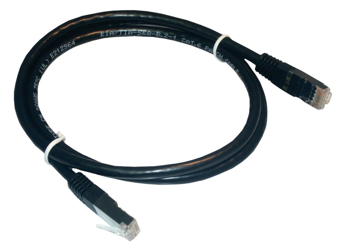 MCL 2m Cat 5E F/UTP Patch Cable - Black
