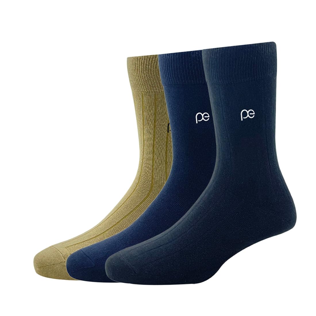peter england Mens Cotton Full Length Socks (Pack of 3) Navy, Beige, Black-picture-33