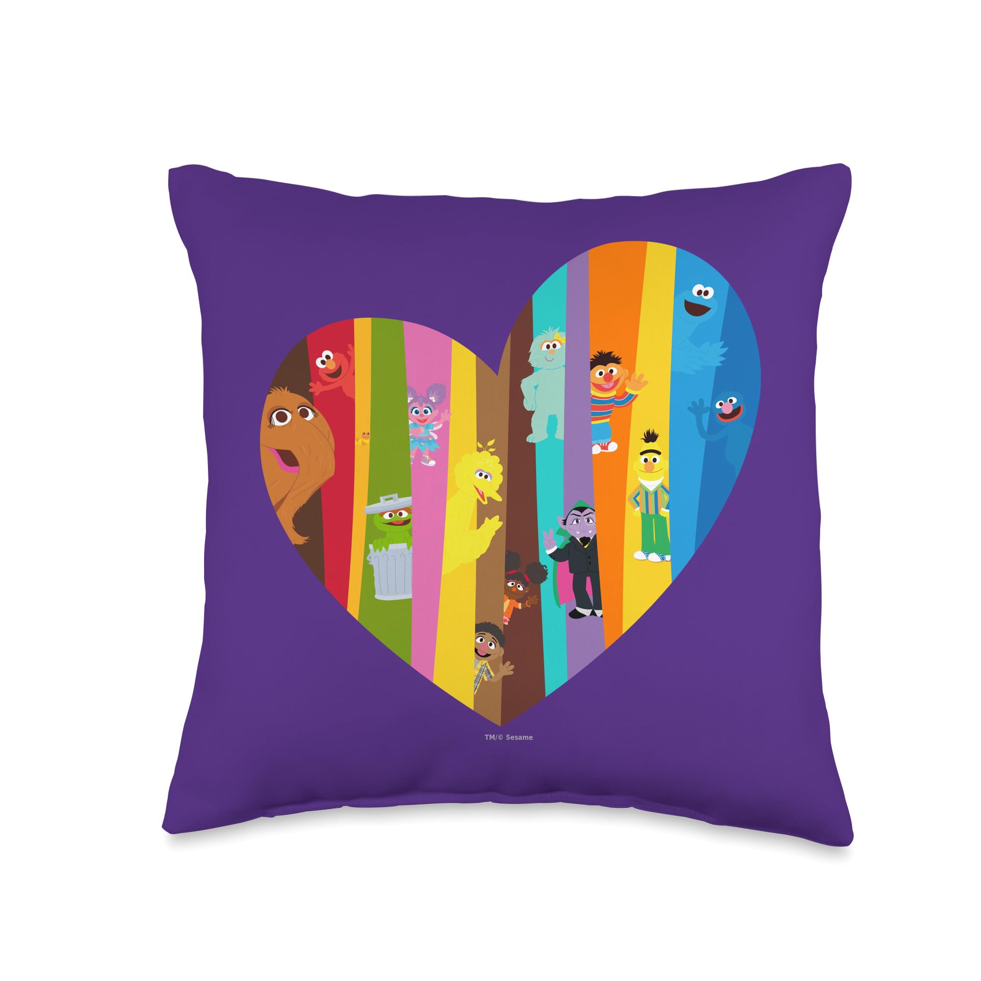 Coussin Sesame Street 40x40 cm pour colorer le coin lecture des enfants