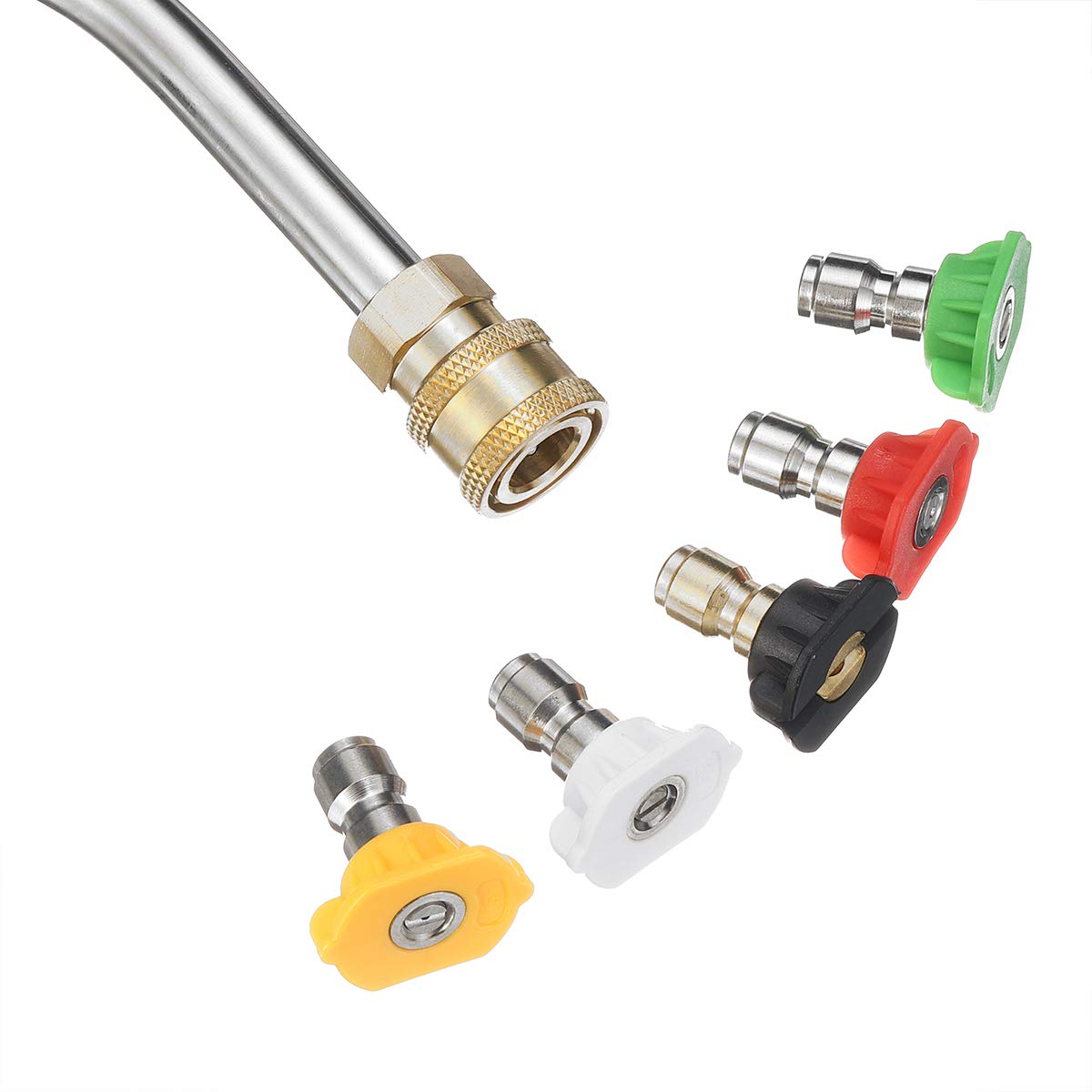 CCChaRLes Jet Lance Ugello Con Punte Di Ugello Rapido 5Pcs Per Karcher K1-K7 Pressatrice