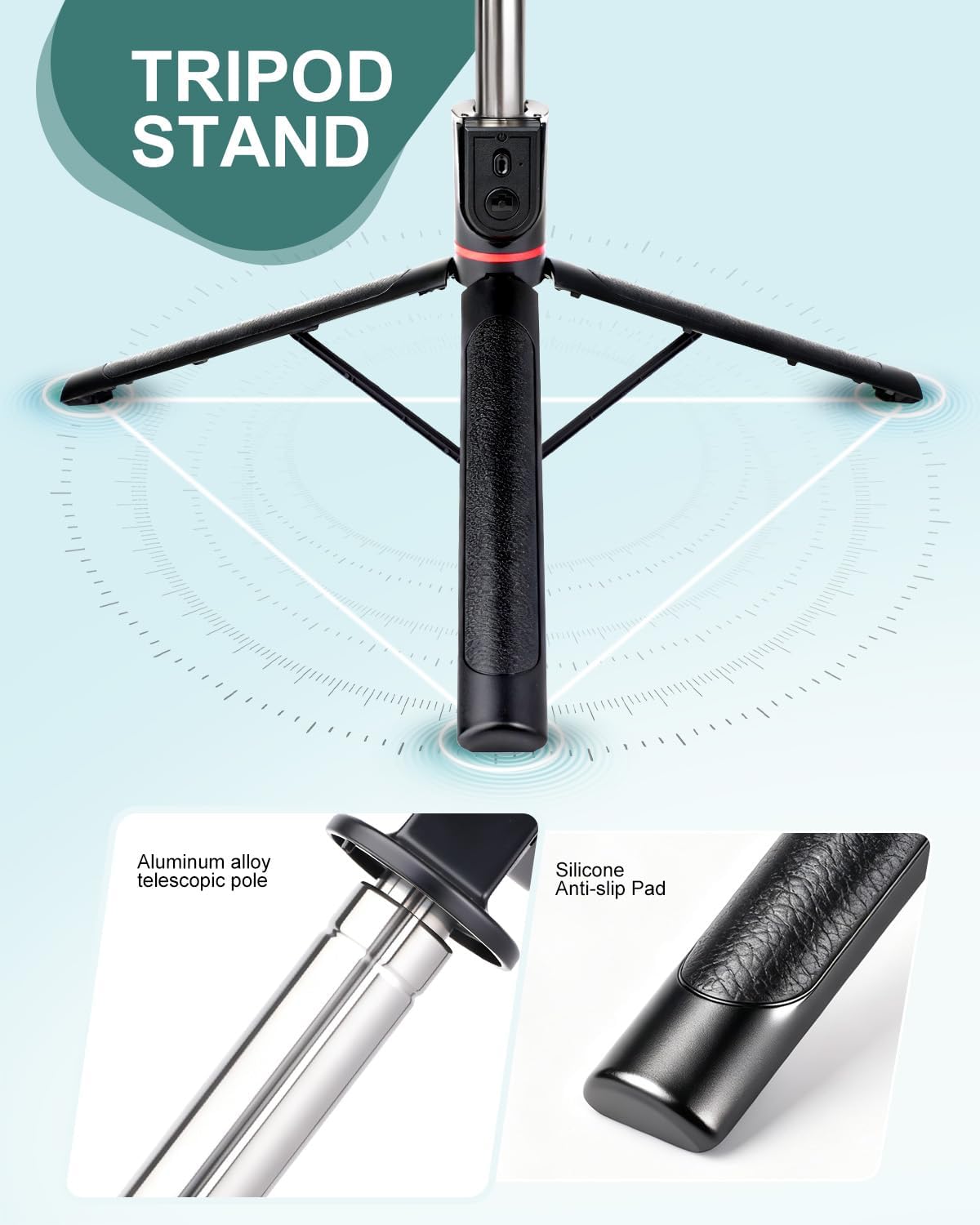 71" Phone Tripod Selfie Stick for iPhone and Android Phone, Cell Phone Tripod Stand with Wireless Remote Control