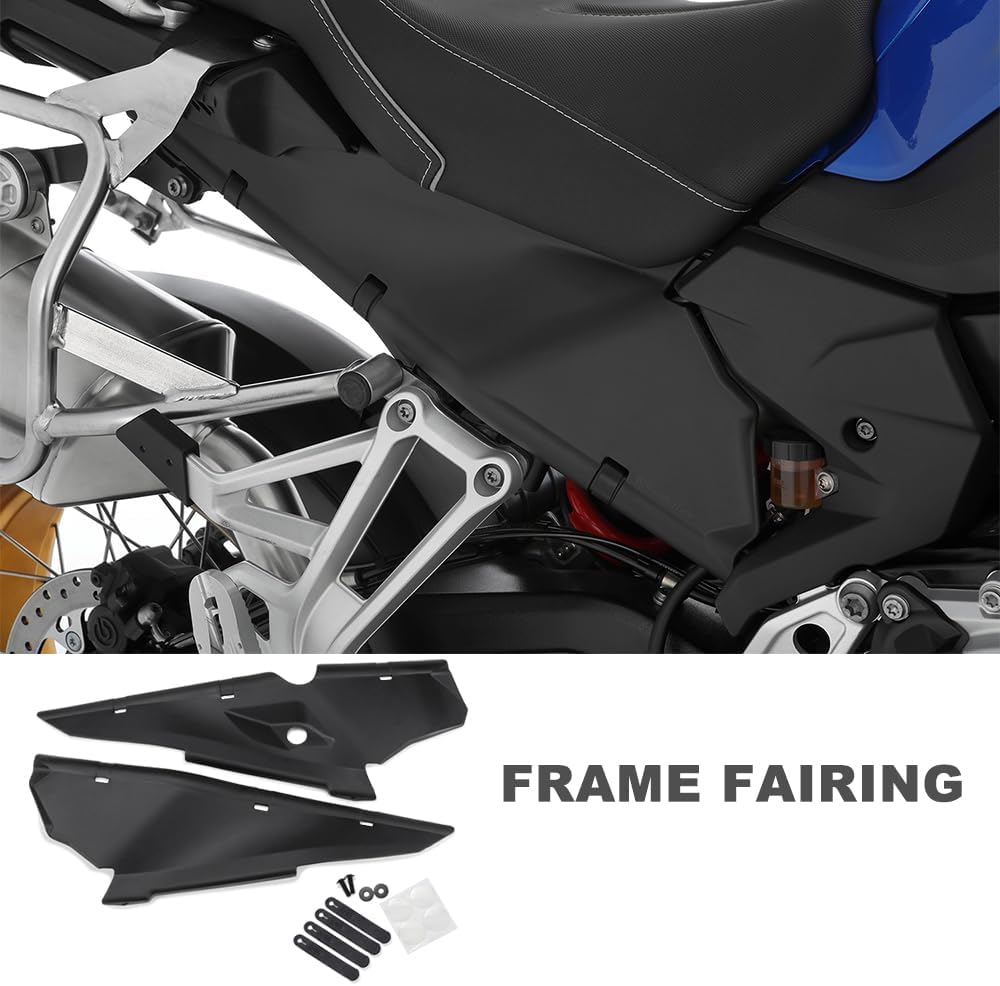 Side Panel Cowl Fairing for BMW F 750GS F800GS F 800 GS F850 GS ADV Adventure F900 GS ADV Frame Cowl Trim Cover Panel Motocycle Accessories (Black)