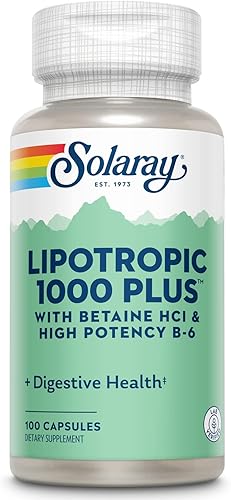 SOLARAY Lipotropic 1000 Plus Cápsulas Vitaminas 100 Recuento