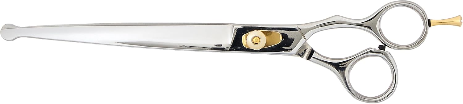 Professional Pet Grooming Scissors 8.5" Safety Tip (Available Straight or Curved)