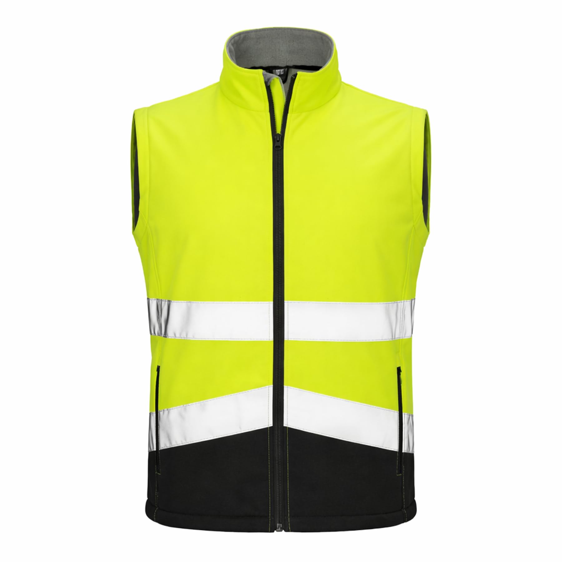 Herren Softshell Sicherheitsweste personalisierbar mit Logo oder Text | Wasserdicht | 100% Polyester | S–4XL | bedruckte Arbeits- & Firmenweste