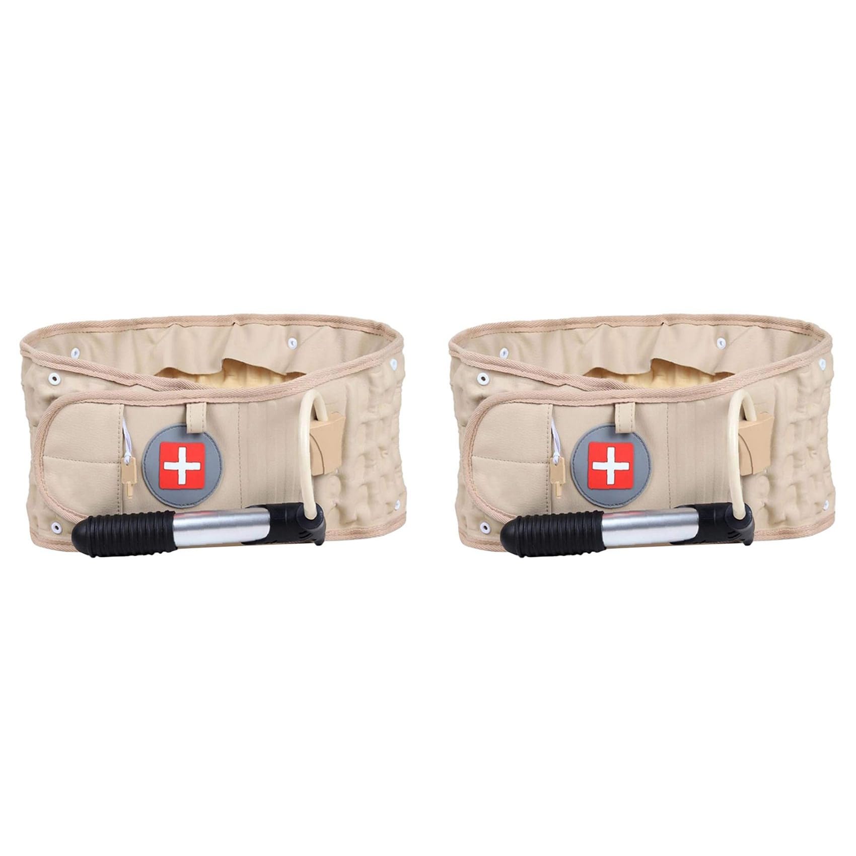 2X CinturóN de DescompresióN para la Espalda, Soporte Lumbar, Soporte para la Cintura, ExtensióN de TraccióN Espinal, Tamaño para 29-49 Pulgadas, Cintura, Regalo Bueno