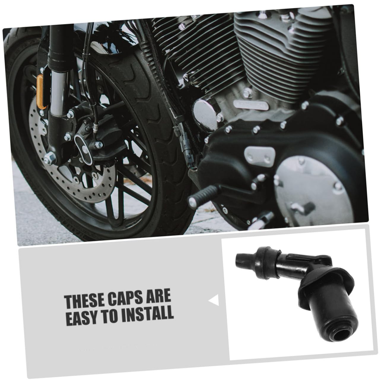 Luxshiny Cappuccio Candela Alta Tensione Per Scooter 5 Pezzi, Copertura Spina Resistente Al Calore, Accessori Di Ricambio Per Motociclette e Tosaerba, Installazione Semplice Per Motori Sottoscocca