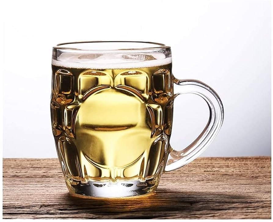 ボヘミアガラス　ビールを持つ主人 ビールジョッキーを持つ人形 ボヘミアガラス ビールを持つ主人 ビールジョッキーを持つ人形