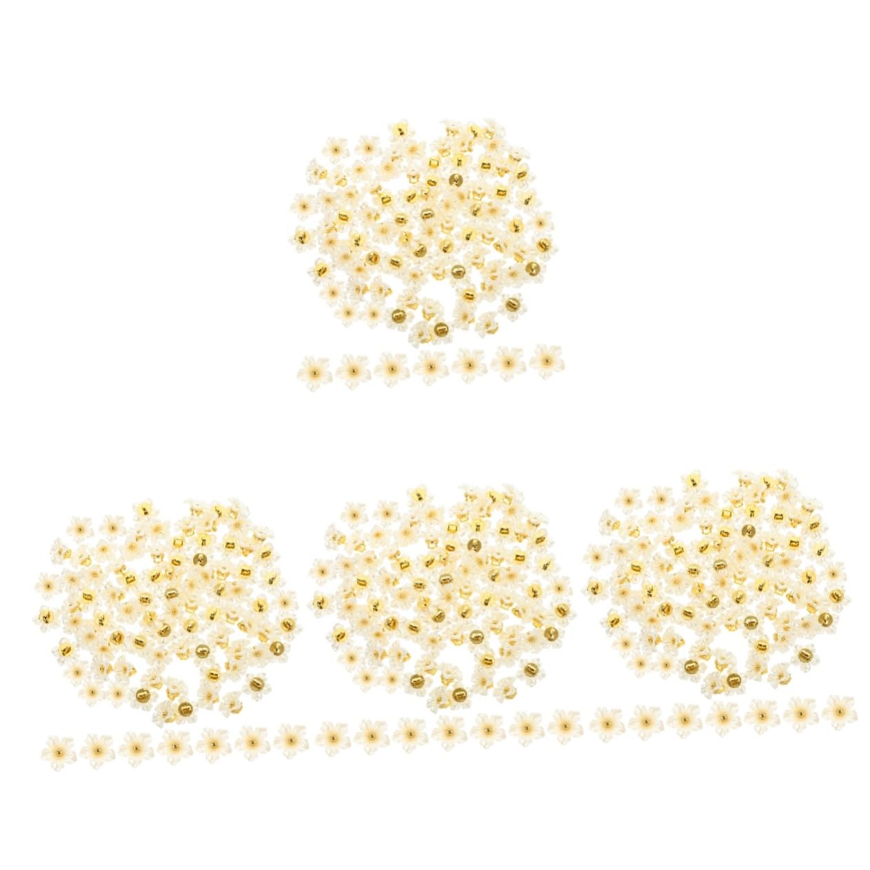 PRETYZOOM 400 Pezzi Bottoni Di Fiori Di Plastica Artigianato Per Bottoni Per Camicie Accessori Del Vestito In Madreperla Per Cucire Cappotto Uniformi Per