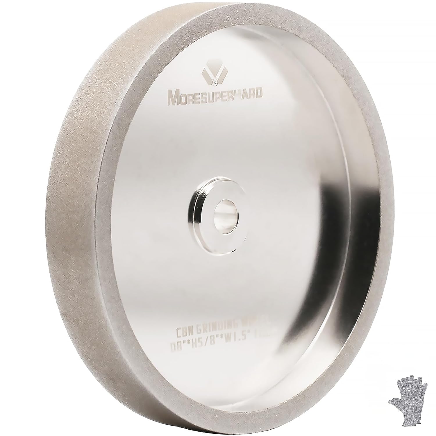 CBN Grinding Wheel 8 inch 320 Grit,1.5" Wide,5/8" Arbor,for All Kinds of 8 inch Bench Grinders,for Sharpening High Speed Steel Tools Woodturning Tools(320 Grit)
