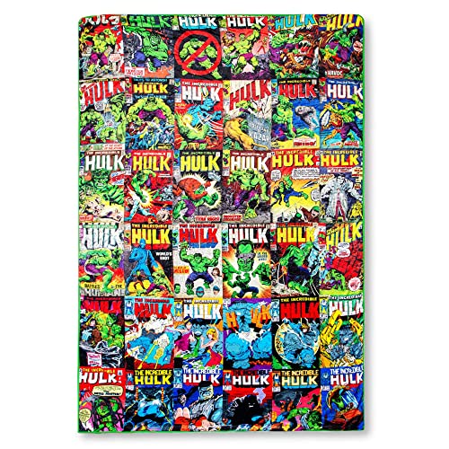 Marvel The Incredible Hulk Comic Books Oversized Fleece Throw Blanket with Green Sherpa Backing | Plush Soft Polyester Cover for Sofa and Bed Cozy Home Decor Luxury Room Essentials | 8 Feet Long