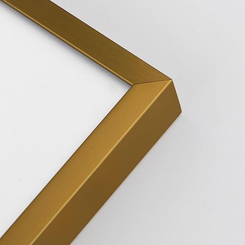 Miniatura 7 de Golden State Art - Marco de fotos de aluminio de 12 x 12 pulgadas - con paspartú para fotos de 8 x 8 pulgadas o sin paspartú para fotos de 12 x 12 -