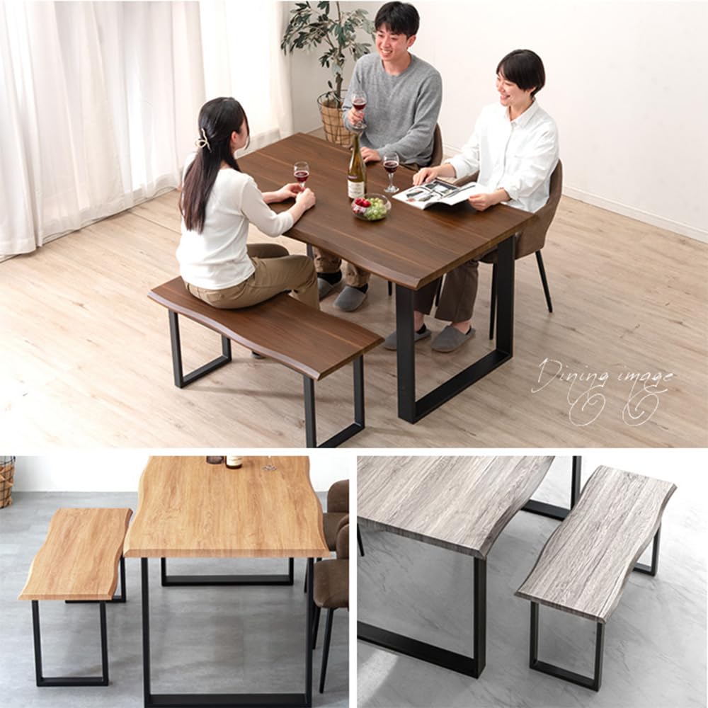 Amazon｜タンスのゲン ベンチ 単品 幅100cm 2人掛け ダイニングベンチ