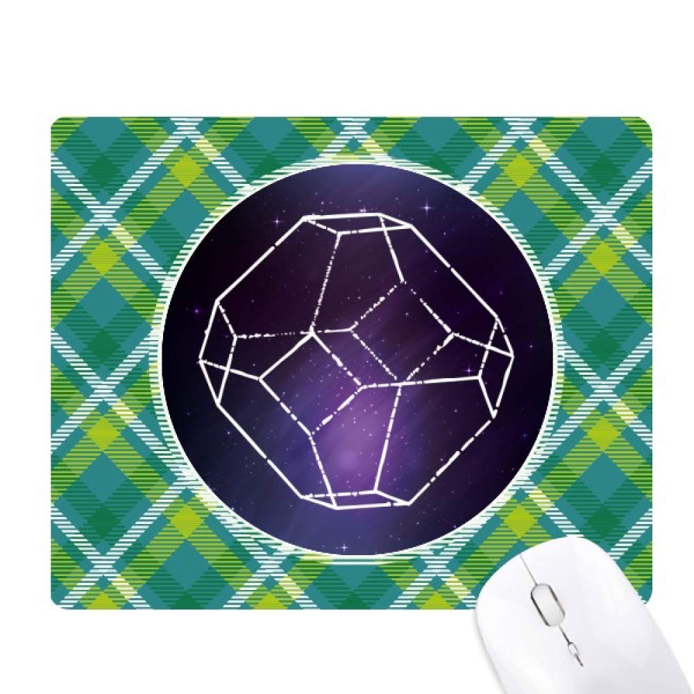 Tapis de souris verte grille pixel star réseaux univers et espace - 6