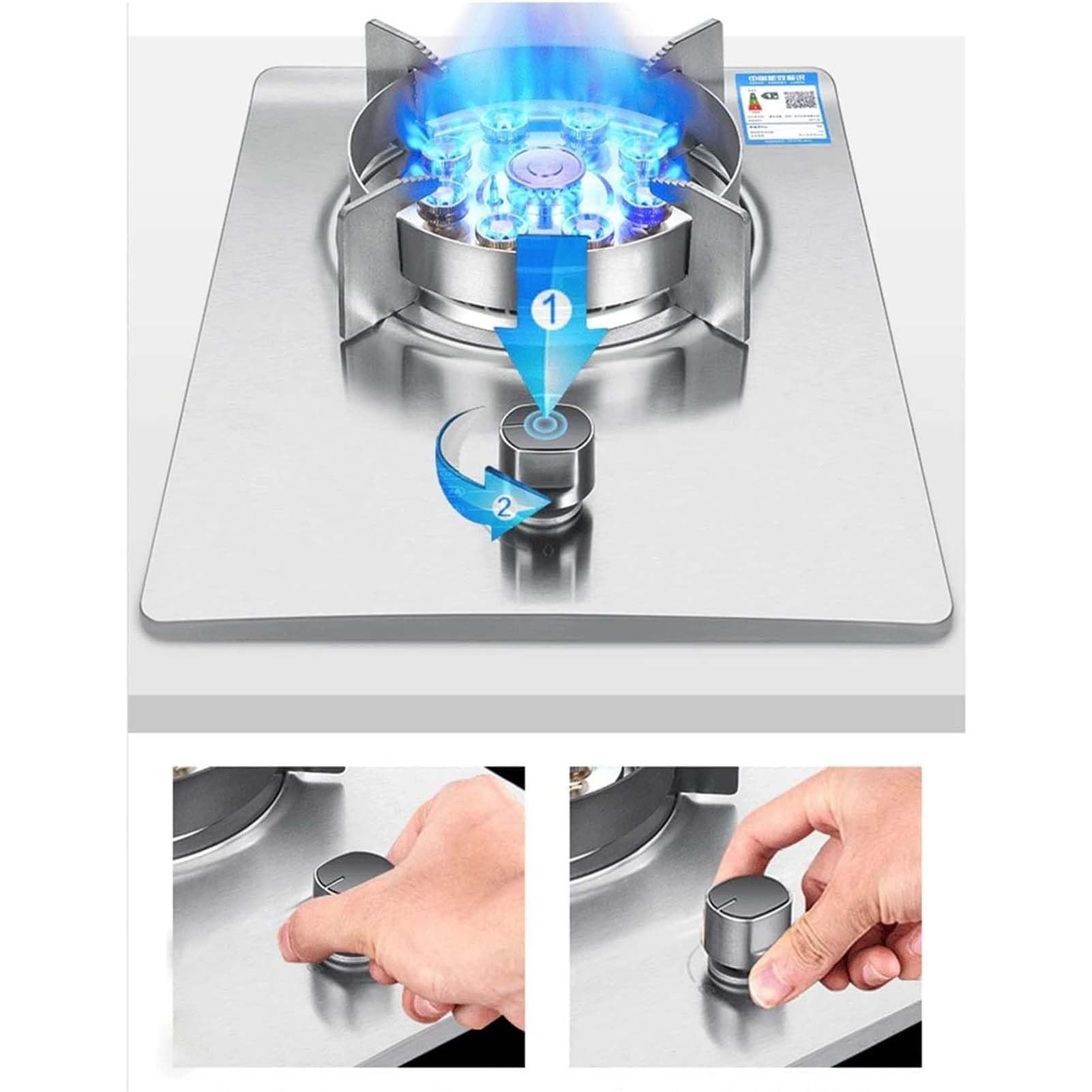 Amazon.com: Single Burner Gas Cooker, 7KW Portable Stainless Steel