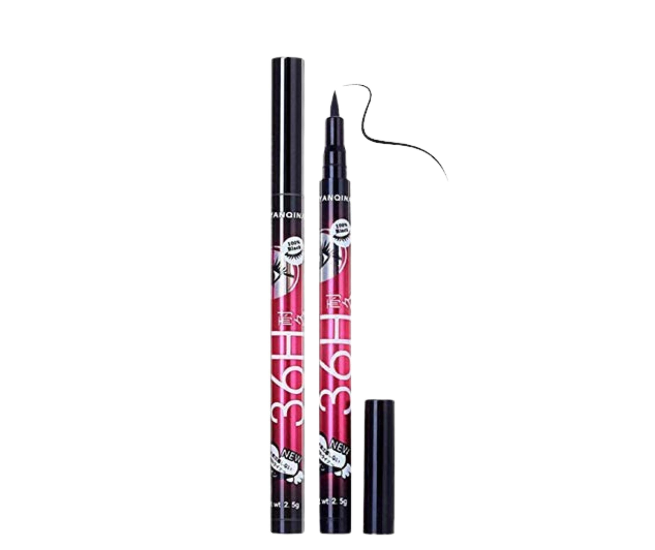 36H Long Lasting Waterproof Liquid Sketch Eyeliner Pen (Jet Black, 2.5g) | Smudge-Proof Precision Felt Tip Eye Liner Marker for Women-image-22