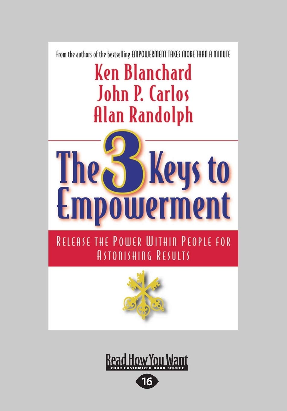 The 3 Keys to Empowerment: Release the Power Within People for Astonishing Results