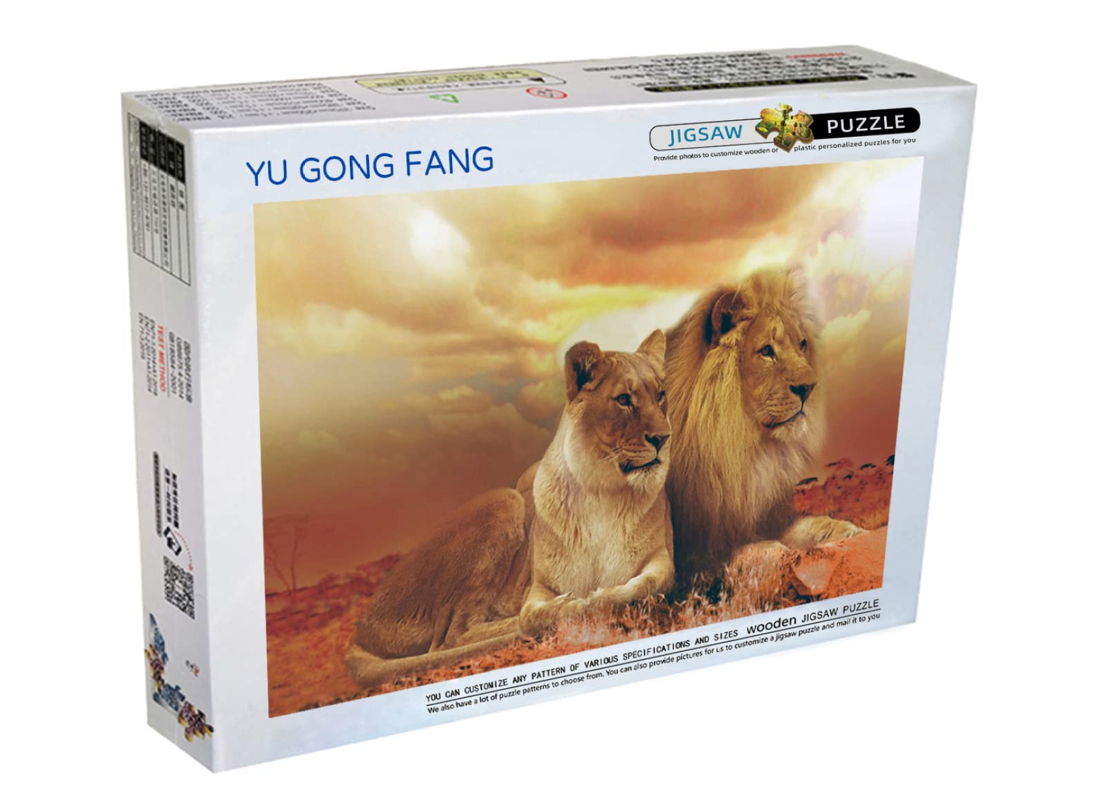 Jigsaw Puzzle 1500 Pieces Lion Couple Puzzle Puzzle Gifts For Children And Adults
