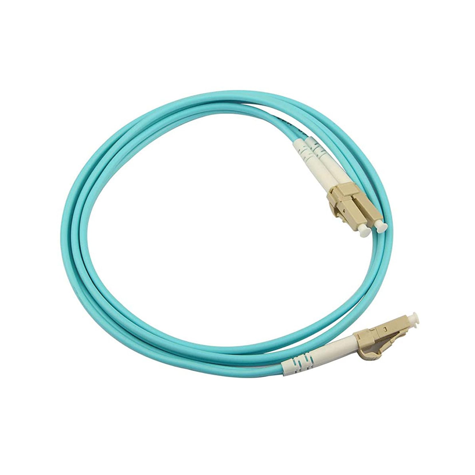 Cavo Fibra Ottica LC/UPC per LC/UPC OM3 Multimodale Duplex 50/125um Cavo Patch Fibra LSZH per 10Gb SFP+/SFP Transceiver, Media Converter (1M)