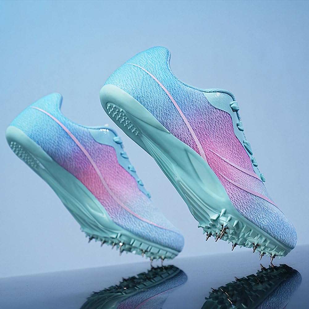 Sportowe buty do biegania Kolce Buty Męskie Damskie oddychające 8 Nails Lekkoatletyka Trampki antypoślizgowe Buty treningowe Sprint Wyścigi na torze Kolce Jump Sneaker Profesjonalne konkursowe,35-45EU
