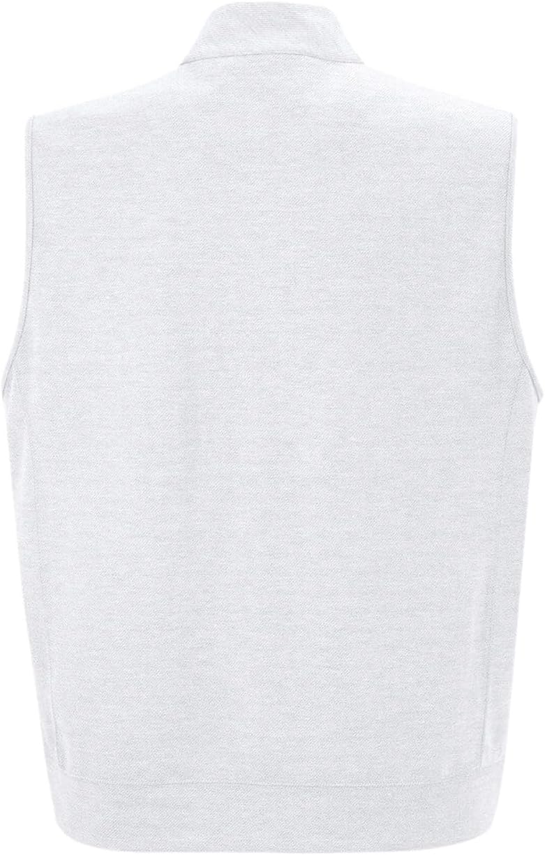 Makkrom Mens Quarter Zip Sleeveless Golf Vest Pullover Stand Collar Casual Vests Outerwear - Image 6