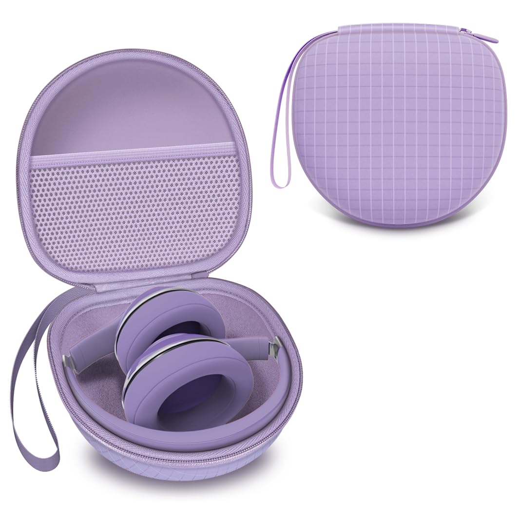 Headphone Case for Soundcore Anker/Beats/BERIBES/JLab Headphones, Purple
