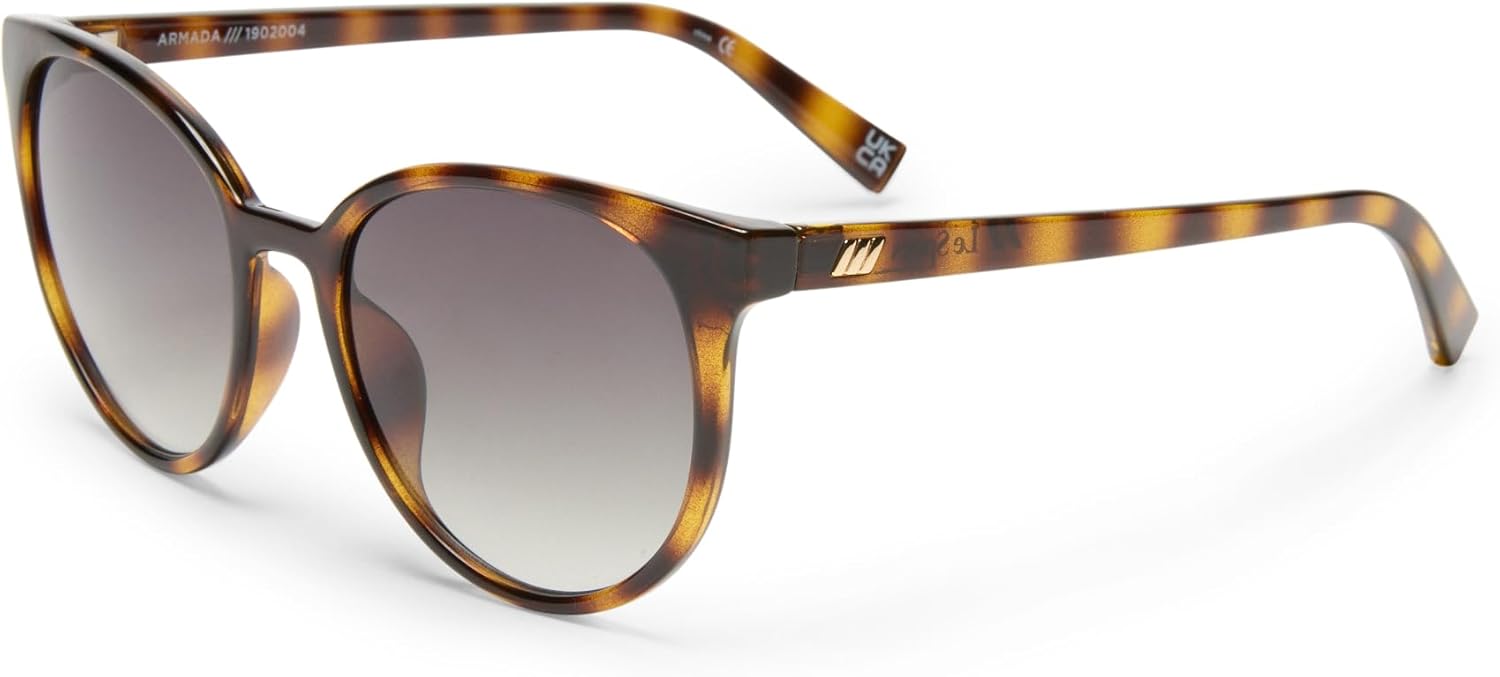 Le Specs Women's Armada Sunglasses, Black/Smoke Grad, One Size