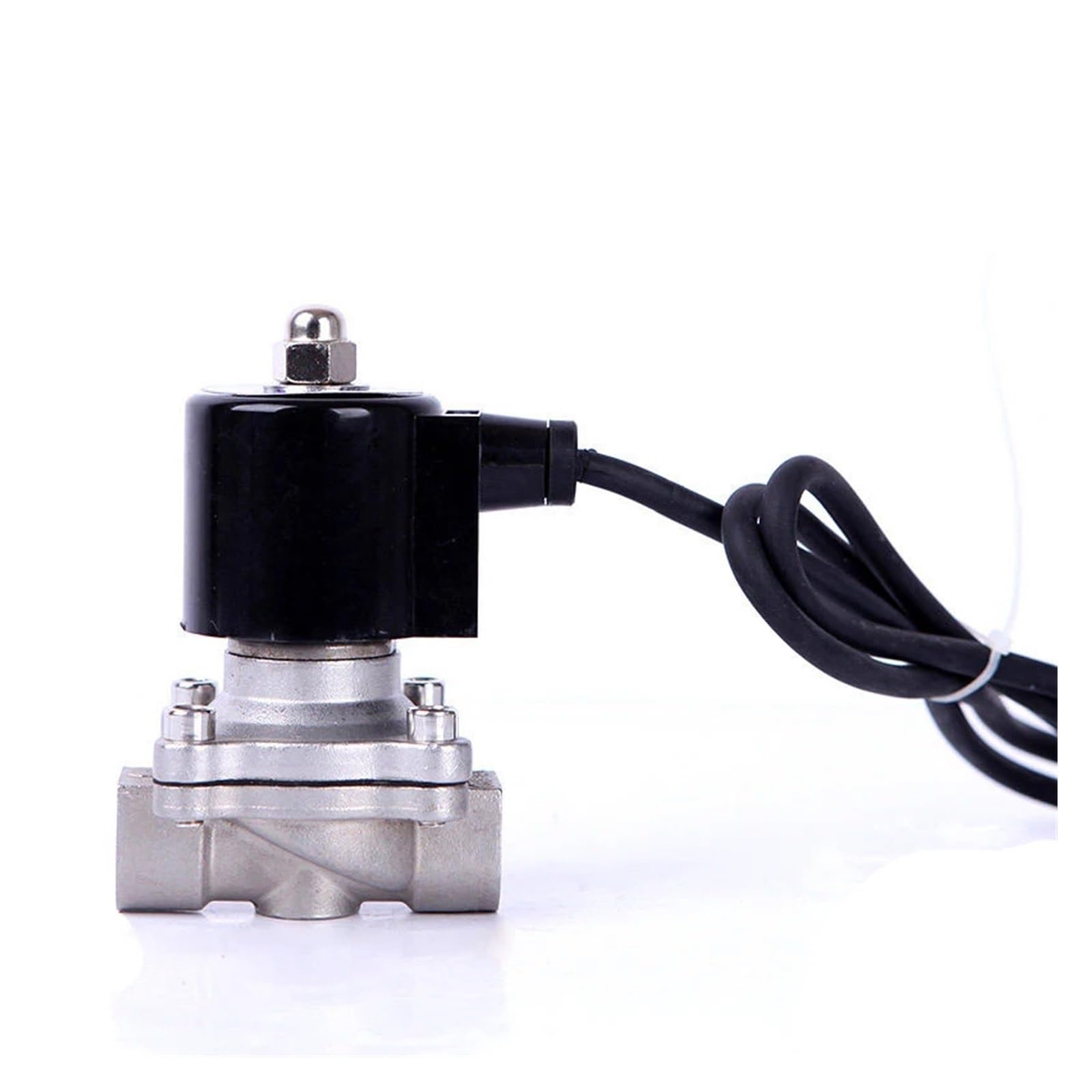 XFMZFUBD 3/8" NPT threaded normally closed 304 stainless steel fountain solenoid valve 110V 24V 12V 24v underwater solenoid valve(NPT-380VAC-NBR-SEAL)