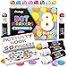Kids Washable Dot Markers | New 8 Shimmer Colors Set with Free Activity Book | Water-Based Non Toxic Paint Daubers for Toddlers & Preschoolers