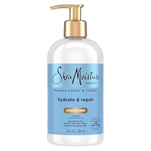 SheaMoisture Hydrate & Repair Condtioner Manuka Honey and Yogurt Conditioner for Damaged Hair Shea Butter Conditioner 13 oz