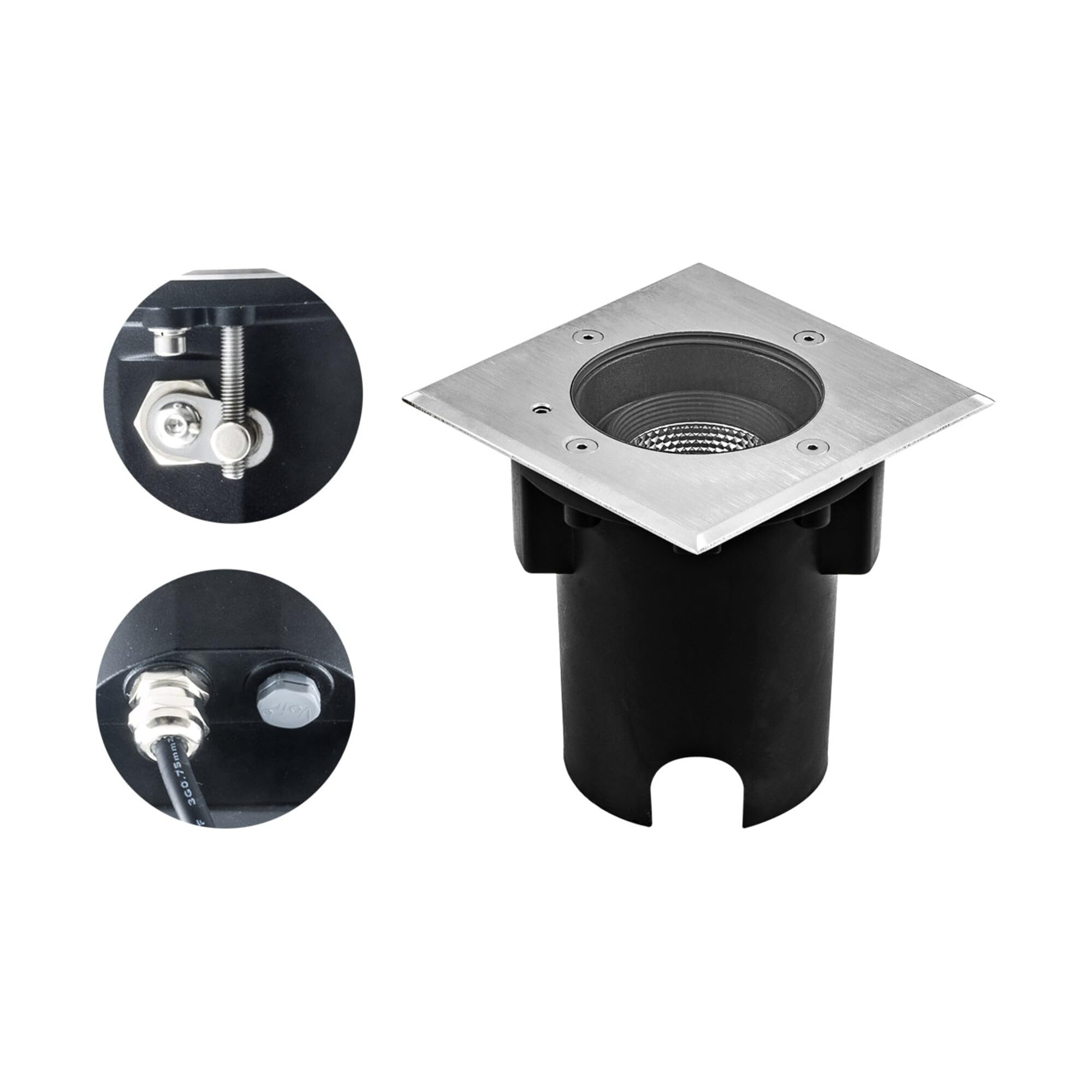 Éclairage de sol à LED 3000 K encastrable extérieur étanche IP67 PC67107402 - 5