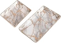 Vista 2 de PACKOVE 2pcs Bandejas Decorativas Ceramic Ring Tray Ceramic Jewelry Tray Ceramic Tray Ceramic Jewelry Dish Ceramic Earring Tray Decorative Trays