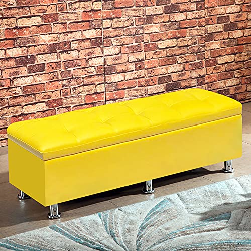 Tabouret à langer rembourré moderne avec coffre de rangement