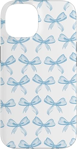 Miniatura 4 de Funda estética para iPhone 11 Pro Max con lazos azul claro en acuarela