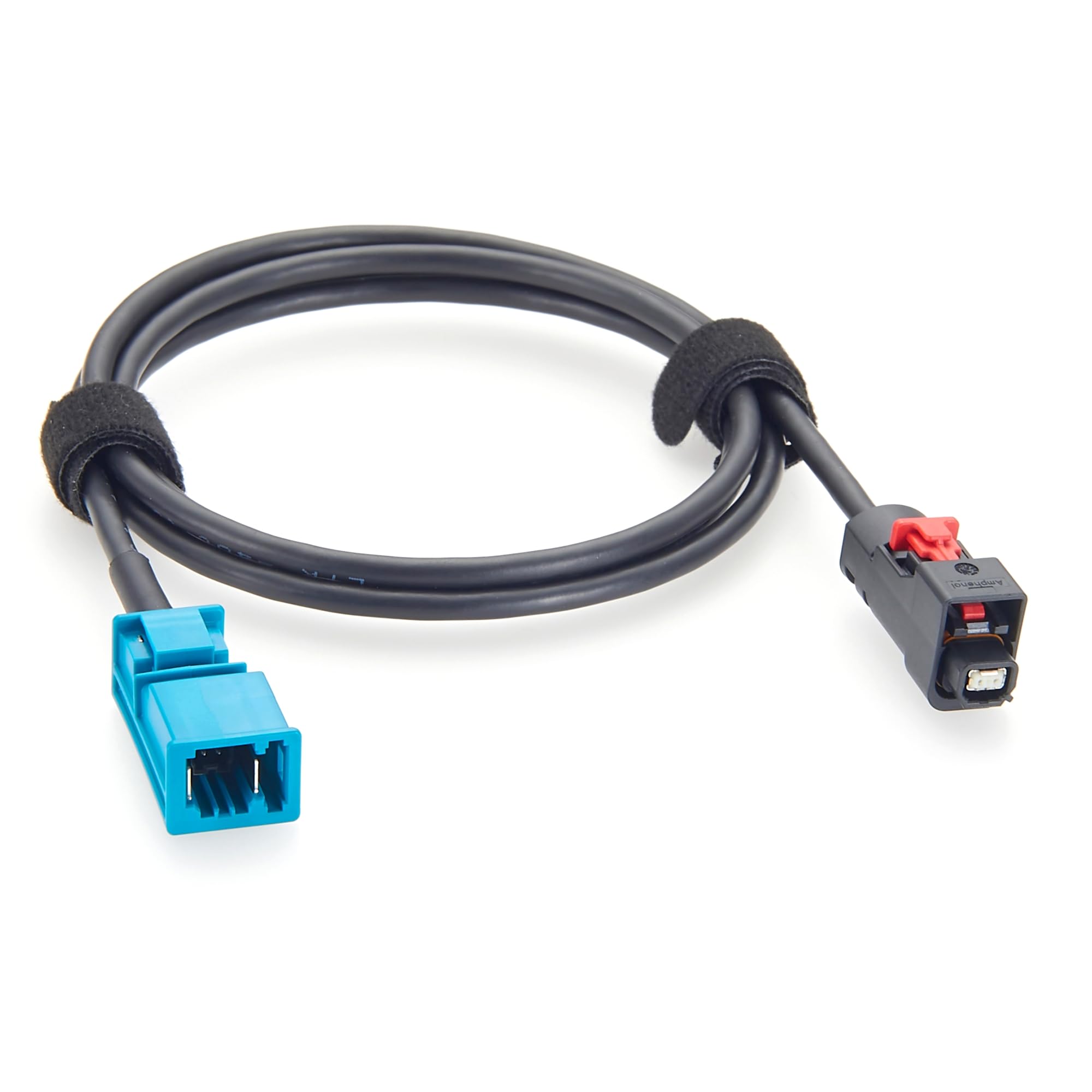 Amphenol NETBridge A Code Female to TE MATEnet Z Code Male Automotive Ethernet Cable NTHCF011A10S to 2302461-9 100/1000BASE-T1 Shielded Cable for ADAS, Camera, ECU, Telematics(1M/3.28FT)