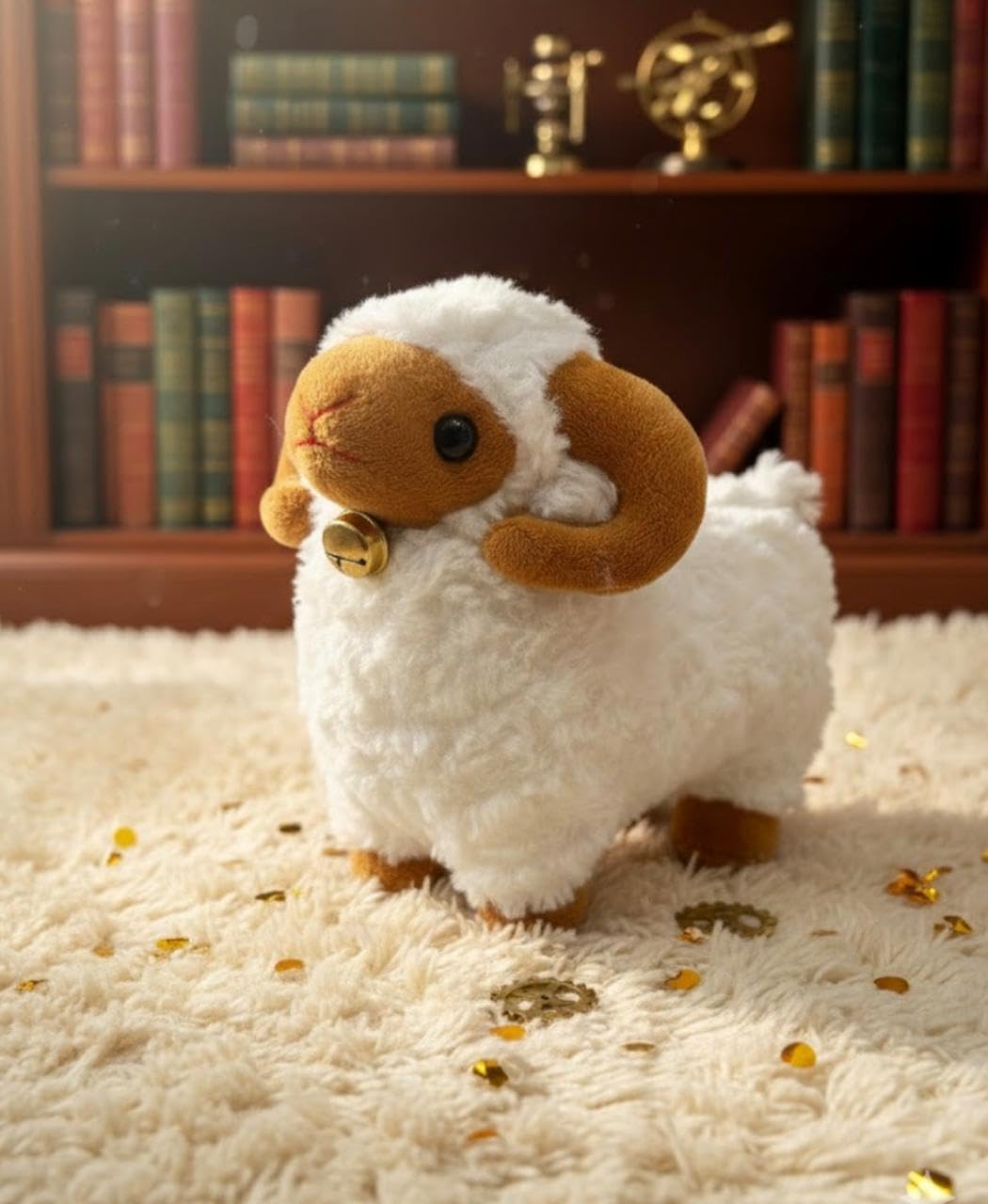 Buy Musical Sheep Plush Toy, Soft Stuffed Animal with Bell, White