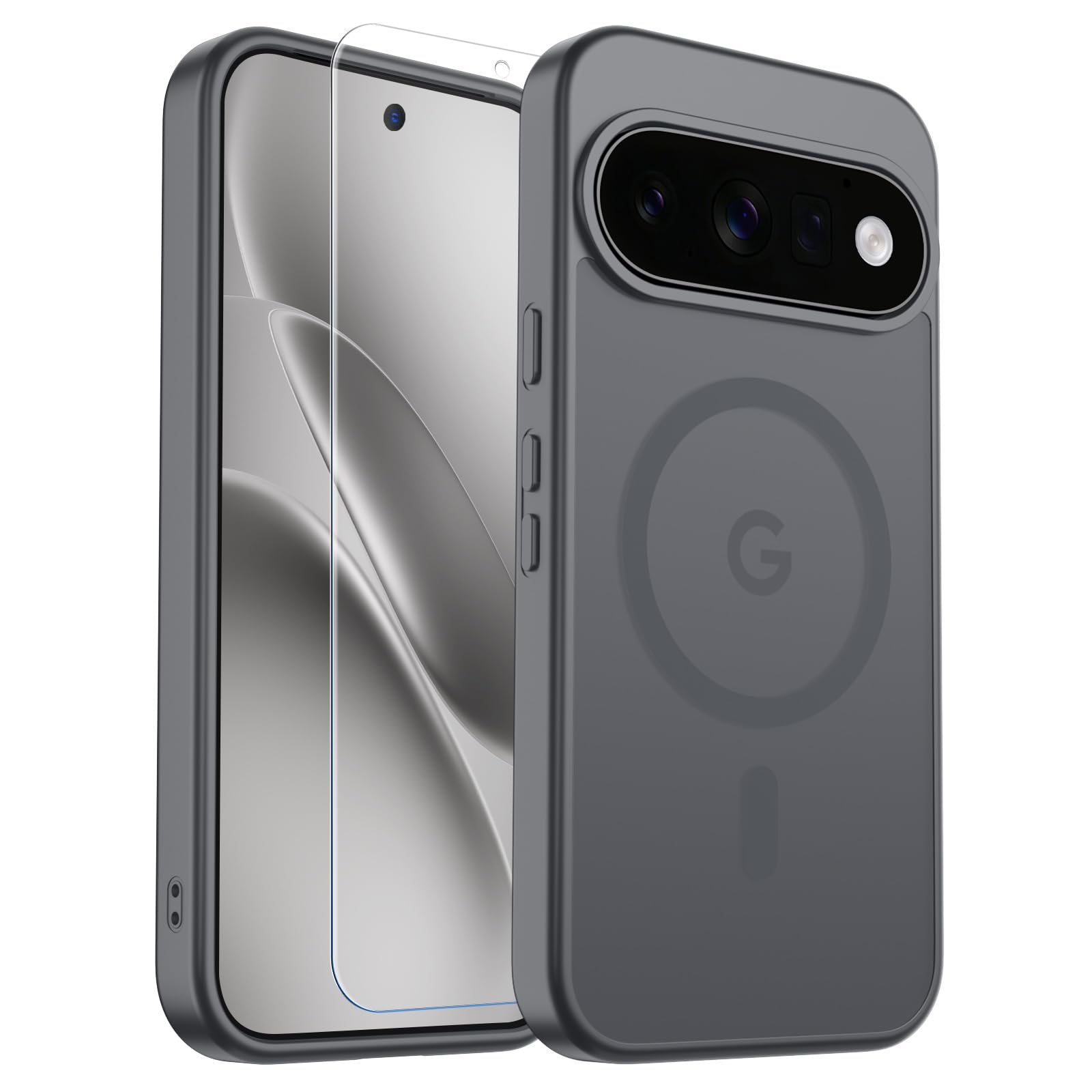 SUPFINE Magnetic for Google Pixel 11 Pro Case - Titanium Gray