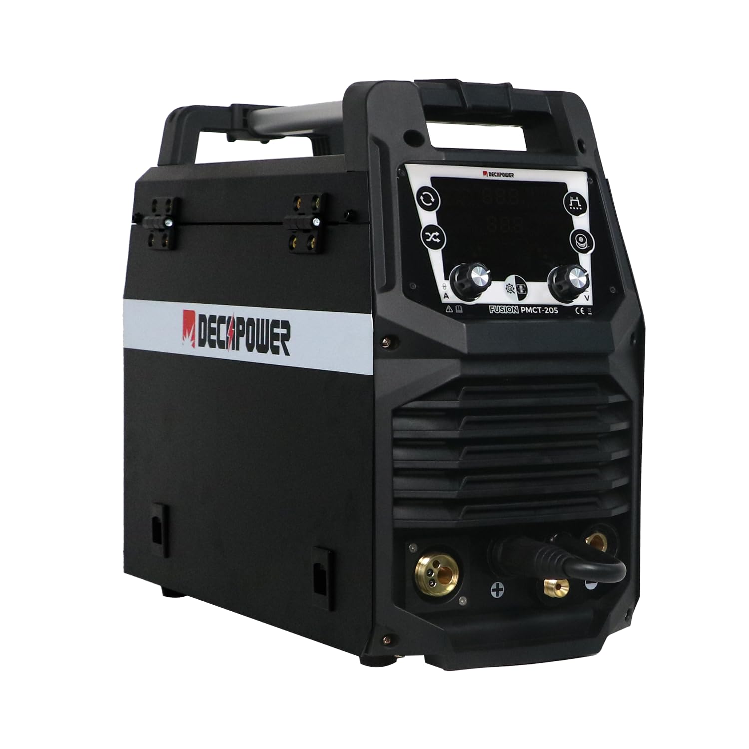 Decapower Multi Procede 200A 6 en 1 Poste a Souder Fil Fourré MIG MAG Pulse MMA HF TIG Decoupeur Plasma avec gaz sans gaz Multifonction soudure machine de découpe soudage (PMCT 205 PACK 3)