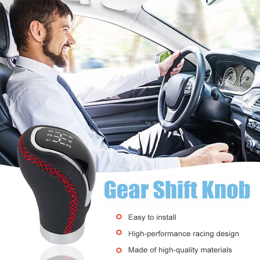 Riloer Schaltknauf Aus Alu - 5-Gang, Mit 3 Adaptern, Violett