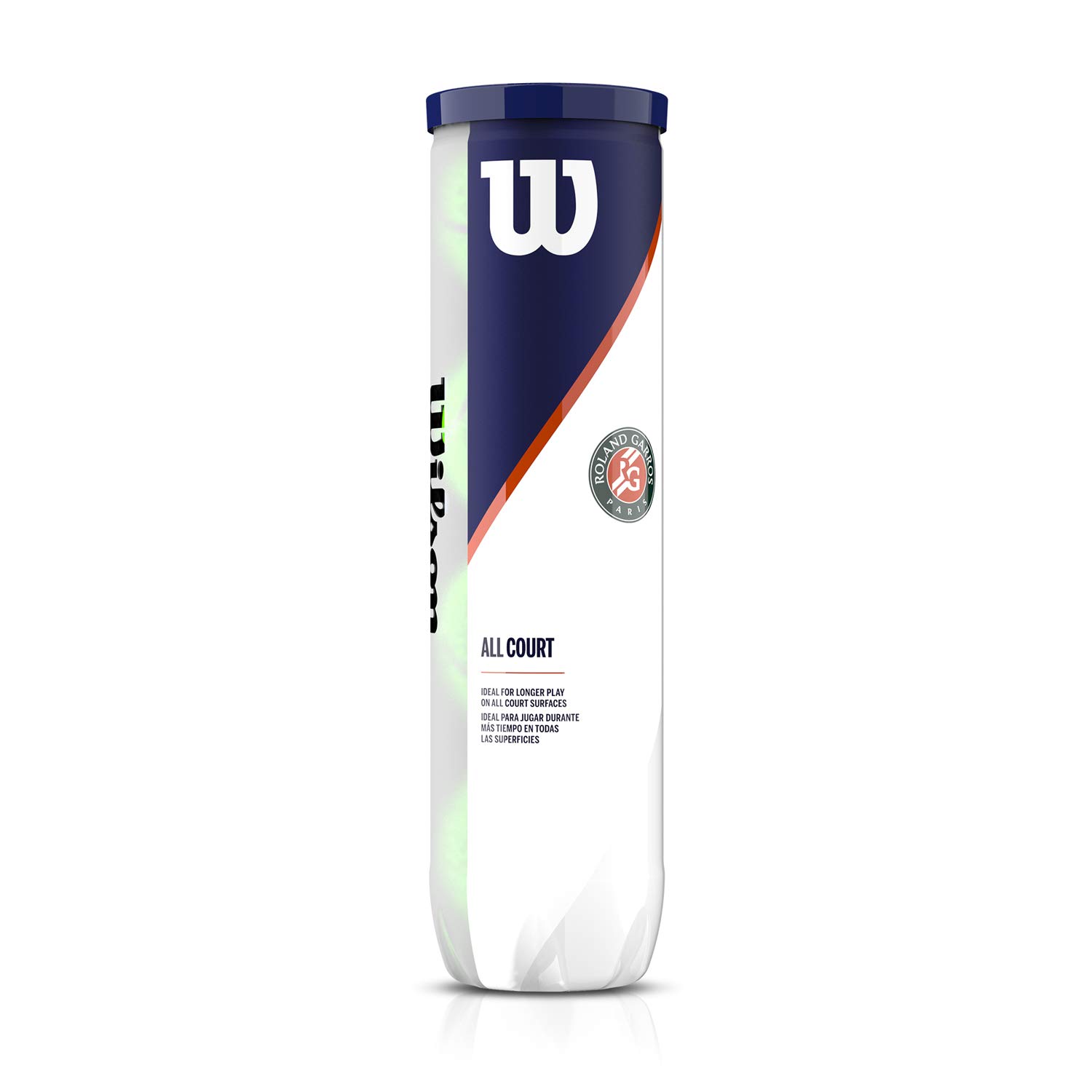 Wilson Roland-Garros Tubo de 4 pelotas
