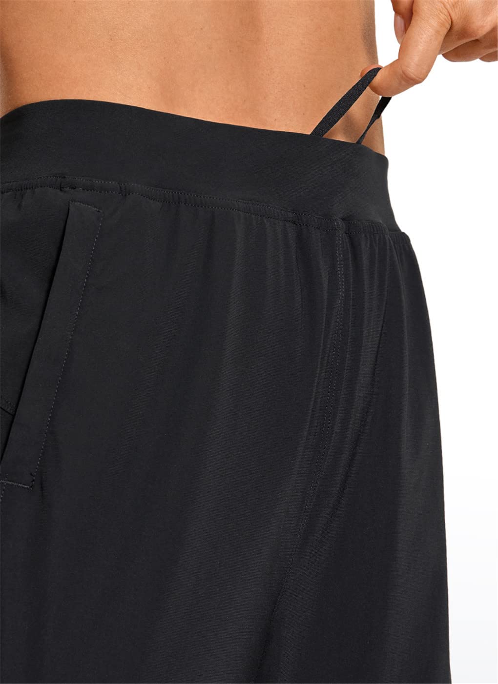 Dninmim Damen-Sporthose mit Kordelzug, leicht, Wanderhose, Sommertasche, Workout, Jogginghose