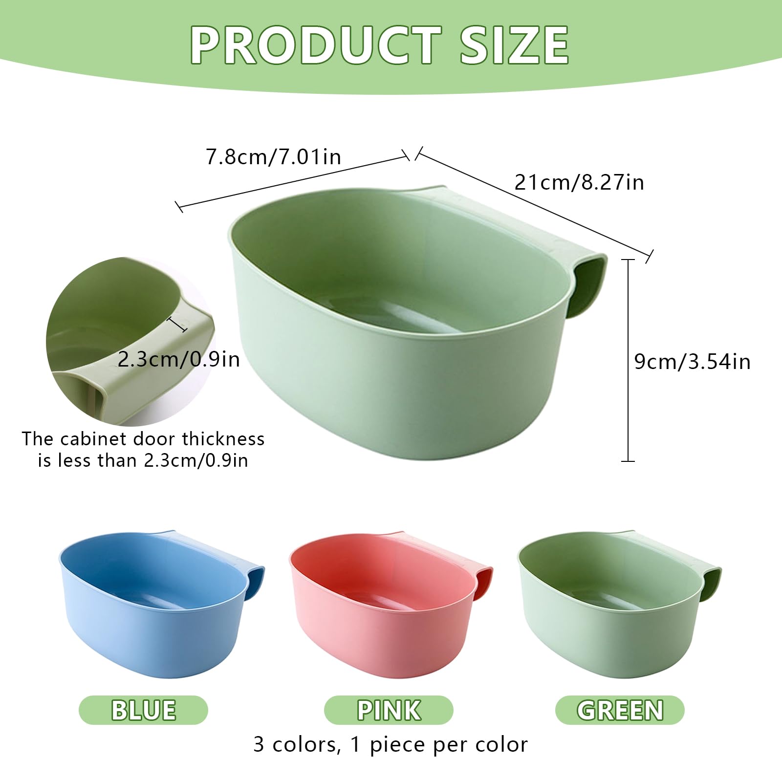 Eleganted Pattumiera Cucina, Pattumiera sospesa Pieghevole 4L per