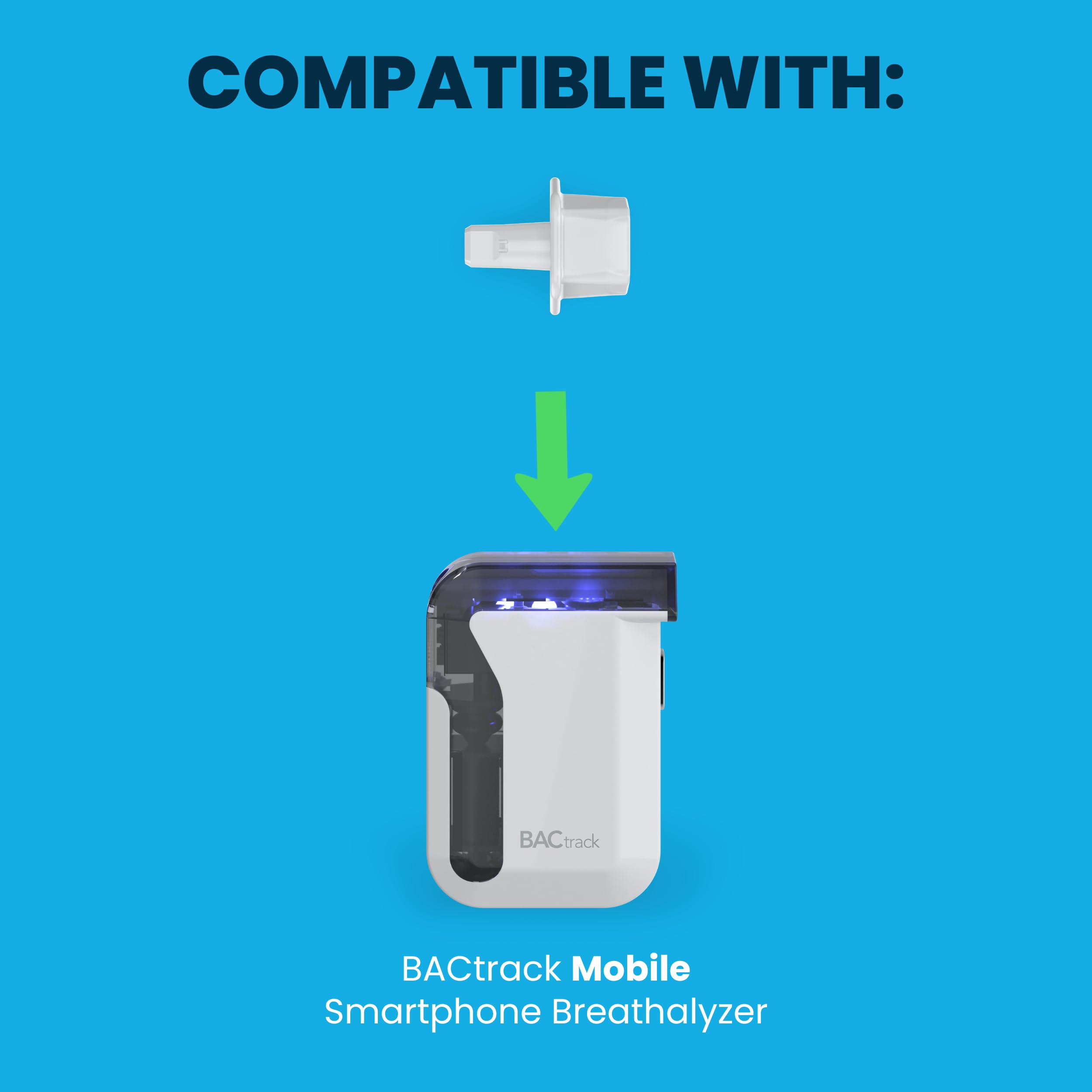 Boquillas para Alcoholímetro BACtrack Mobile Smartphone | Paquete de 20 Unidades | Compatibles con BACtrack Mobile | Fáciles de Usar y Reemplazar, No Compatibles con C6 y C8