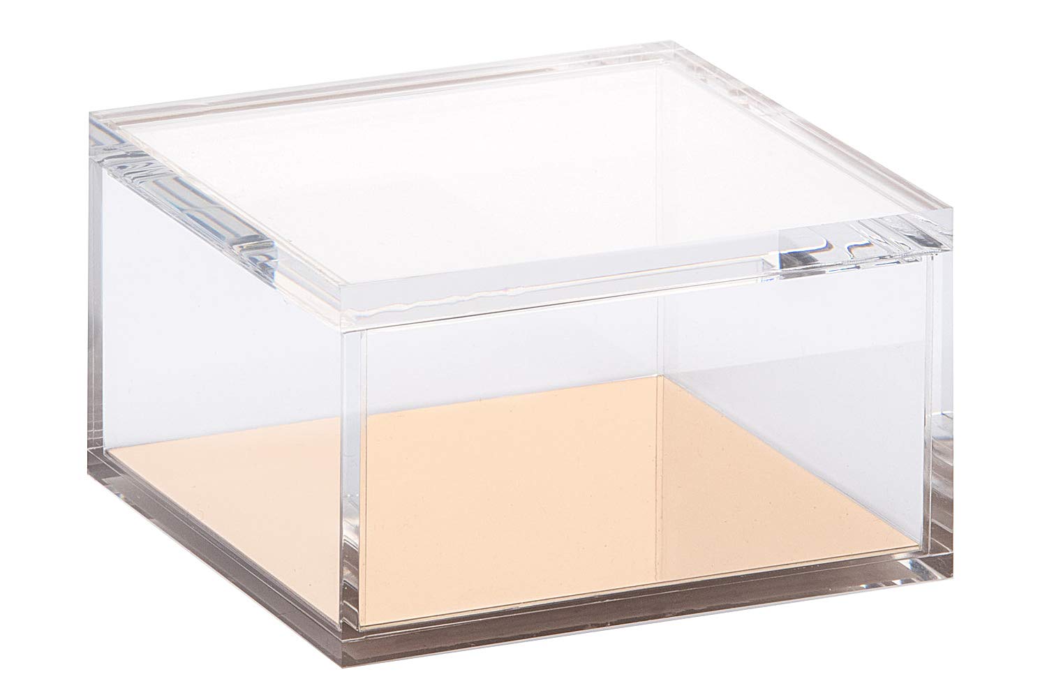 OfficeGoods Acrylic Odds & Ends Box - A Classic Modern Design to Brighten Up Your Desk - Elegant Office Accessory Large 5 Inch