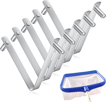 Amazon.com : LOVUFIR 5PCS Pool Pole Clips, V-Shaped Stainless Steel ...